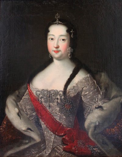 portræt af Tsarevna Anna Petrovna, 1740