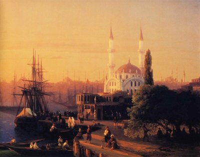 Panorama af Constantinopole (detalje) af Ivan Aivazovsky