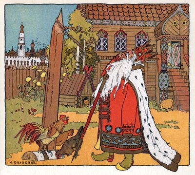 Prinsessen og frøen, ca. 1899 (litografi) af Ivan Yakovlevich Bilibin