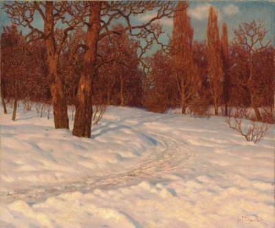 Vinterlandskab i skumringen af Ivan Fedorovich Choultse