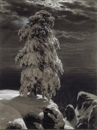 I Nordens vilde, 1890. af Ivan Ivanovich Shishkin
