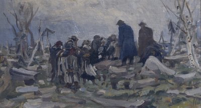 En bondebegravelse af Ivan Ivanovich Tvorozhnikov