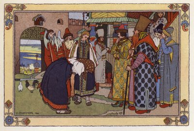 Illustration for Vasilisa The Beautiful Dani af Ivan Yakovlevich Bilibin