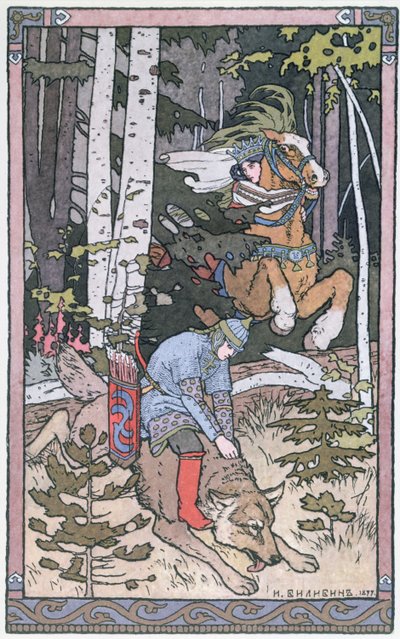 Scene fra et russisk eventyr, 1899 af Ivan Yakovlevich Bilibin