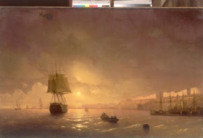 Udsigt over Odessa på en måneskin nat af Ivan Konstantinovich Aivazovsky