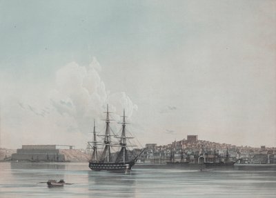 Nye marinekaserner og indre havn i Sevastopol, 1850