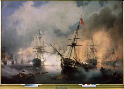 Navarinon taistelu, 20. lokakuuta 1827 af Ivan Konstantinovich Aivazovsky