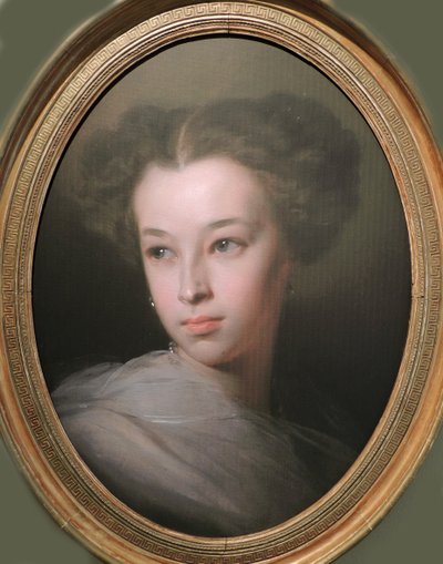 Portræt af Natalia Alexandrovna Pushkina, grevinde af Merenberg 1836-1913, digterens datter, 1849 af Ivan Kosmich Makarov