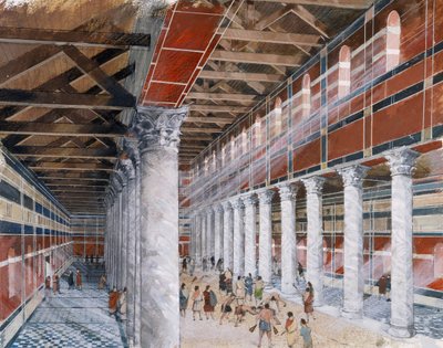 Baths basilika, Wroxeter romerske by af Ivan Lapper