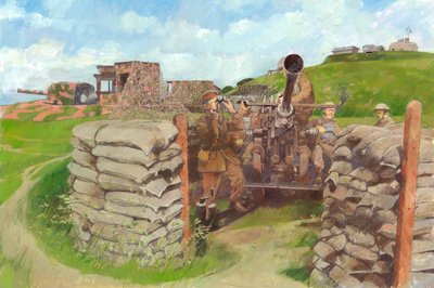 Bofors pistol, Pendennis Castle, c1943, c1990-2010 af Ivan Lapper