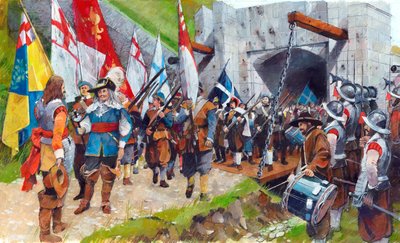 Pendennis Castle, Cornwall. 17. august 1646, c1990-2010 af Ivan Lapper