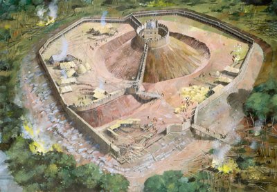 Pickering Castle, 1100-tallet, c1990-2010 af Ivan Lapper