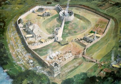 Pickering Castle, 13. århundrede, c1990-2010 af Ivan Lapper