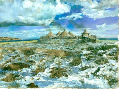 Scarborough jernalderbosættelse, c5. århundrede f.Kr., c1990-2010 af Ivan Lapper