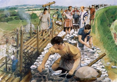 Silchester romerske bymure, c2. århundrede, 1990-2010. af Ivan Lapper