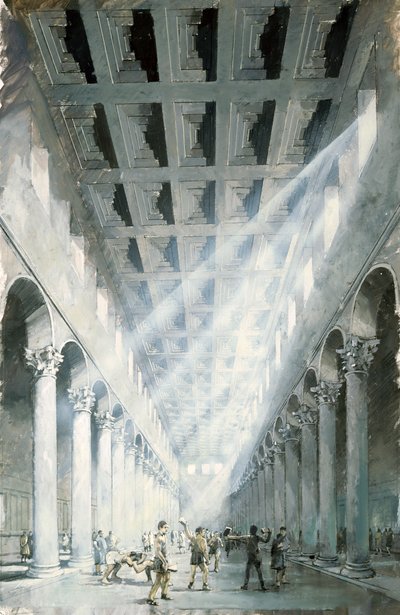 Wroxeter romerske by, c2. århundrede, c1990-2010 af Ivan Lapper
