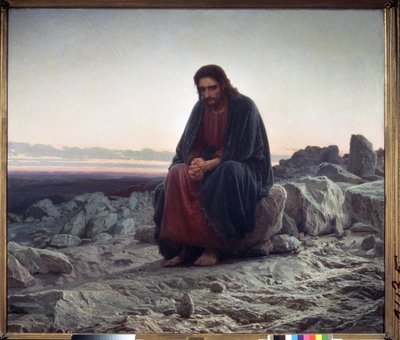 Kristus i ørkenen af Ivan Nikolaevich Kramskoy