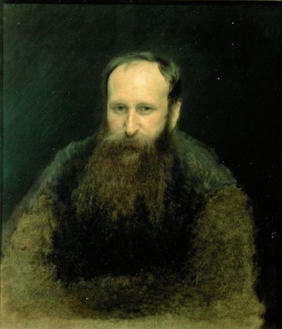 Portræt af Vasili Vasilievich Vereshchagin, 1883 af Ivan Nikolaevich Kramskoy