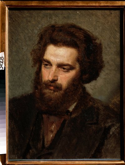 Portræt af kunstneren A. Kuinji af Ivan Nikolaevich Kramskoy
