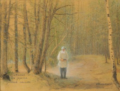 Leo Tolstoy i Zakaz-skoven af Ivan Pavlovich Pokhitonov