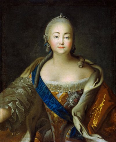Portræt af kejserinde Elisabeth 1709-1762, 1750-1760