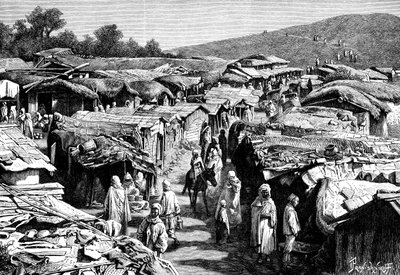 Beni-Ramasses-kvarteret, Constantine, Algeriet, 1895. af Ivan Pranishnikoff