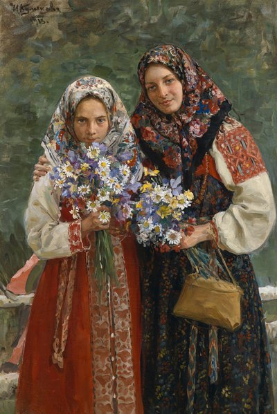 Engblomster, 1913 af Ivan Semyonovich Kulikov