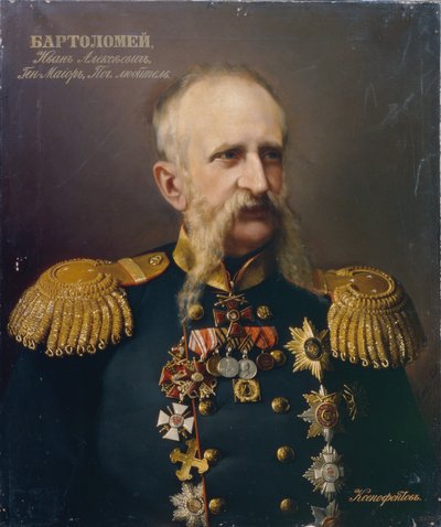 Portræt af Ivan Alexeyevich Bartolomey 18131870, 1860