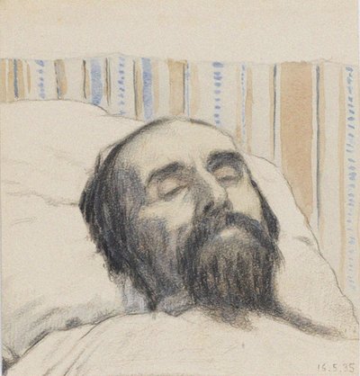 Malevich på sit dødsleje af Ivan Vassilyevich Klyun