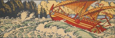 Sømanden Sinbad. Illustration til arabiske eventyr af Ivan Yakovlevich Bilibin
