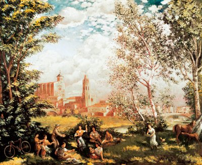 "Fete champetre" Maleri af Ivo Pascual i Rodes (1883-1949). 1939 DR af Ivo Pascual i Rodes