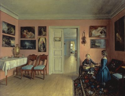 I kunstnerværelset, 1855 af Iwan Chrutsky