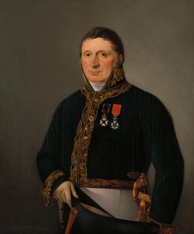Portræt af A.F. Goudriaan af Izaak Schouman