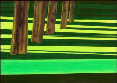 Kensington Gardens Series: Dazzle, 2007 (blandet medier på papir) af Izabella Godlewska de Aranda