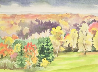 No.64 Autumn, Beaufays, Liege, Belgien (wc) af Izabella Godlewska de Aranda