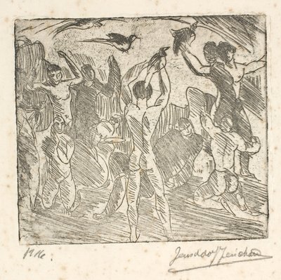 Mennesker søger varsler af J.A. Jerichau