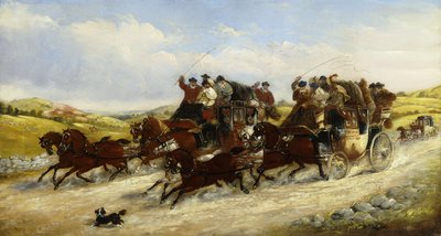 Et Liverpool til Manchester Race with a Hunt Beyond, 1880 af J.C. Maggs