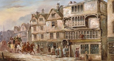 The Cock Tavern, Bishopsgate Street, London, af J.C. Maggs
