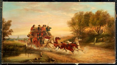The Oxford to London Mail Coach, 1883 af J.C. Maggs