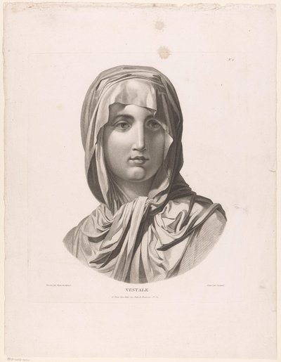 Leder af en Vestal Jomfru Vestale (titel på objekt) af J.F. Cazenave