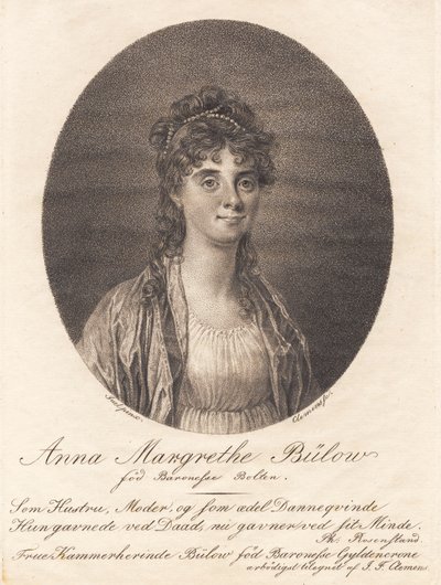 Anna Margrethe Bülow af J.F. Clemens