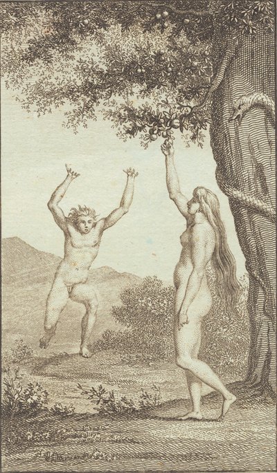 Illustration til Ewalds "Adam og Eva". III af J.F. Clemens