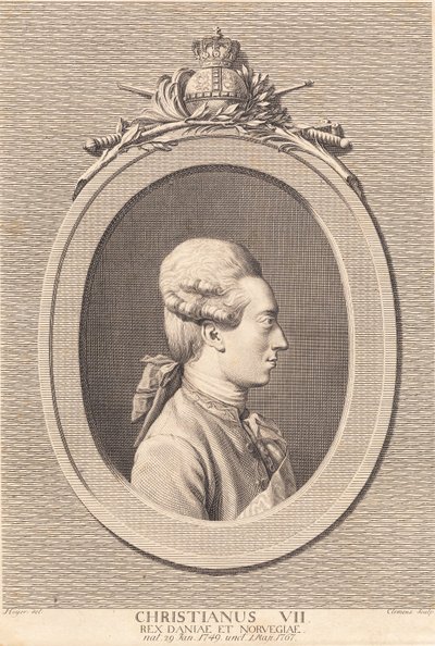 Kong Christian VII af J.F. Clemens