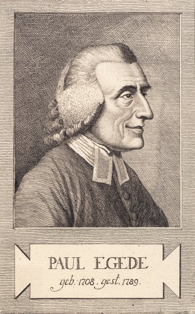 Kopi efter Clemens portræt af Paul Egede, Sw. 258 af J.F. Clemens