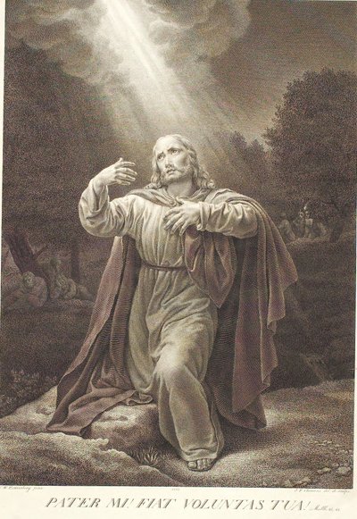 Kristus i Getsemane Have af J.F. Clemens