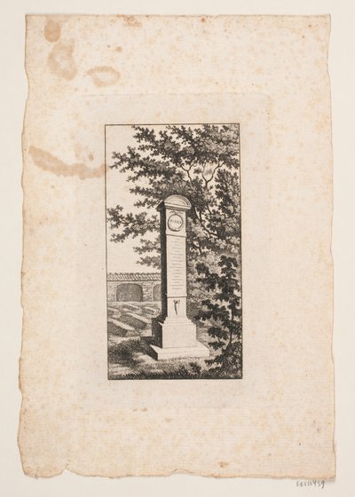 Mindestøtte for forfatteren Hans Vilhelm Riber af J.F. Clemens