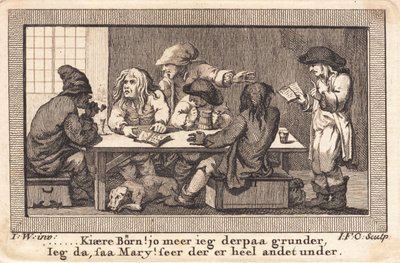 Peder Paars-digtet bedømmes i krostuen på tre hjorter af J.F. Clemens