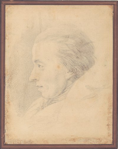 Portræt af digteren Johannes Ewald (1743-81) af J.F. Clemens