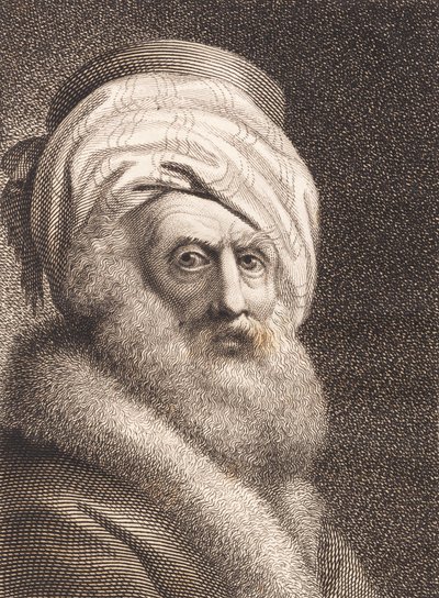 Portræt af en gammel mand. Nathan der Weise af J.F. Clemens