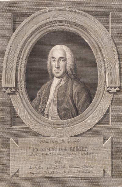 Portræt af læge Johann Samuel von Berger af J.F. Clemens